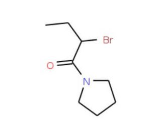 1-(2-Bromobutanoyl)pyrrolidine (CAS 1119450-19-9) - chemical structure image