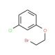 1-(2-bromoethoxy)-3-chlorobenzene (CAS 6487-84-9) - chemical structure image