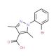 1-(2-Bromophenyl)-3,5-dimethyl-1H-pyrazole-4-carboxylic acid (CAS 959578-21-3) - chemical structure image