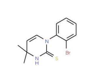 1-(2-Bromophenyl)-4,4-dimethyl-1,4-dihydropyrimidine-2-thiol - chemical structure image