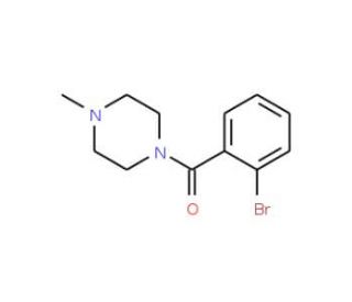 1-(2-Bromophenyl)carbonyl-4-methylpiperazine (CAS 331845-66-0) - chemical structure image