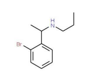 [1-(2-bromophenyl)ethyl](propyl)amine - chemical structure image