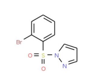 1-(2-Bromophenylsulfonyl)-1H-pyrazole (CAS 957120-65-9) - chemical structure image