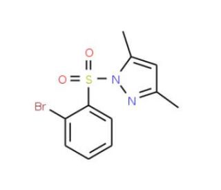 1-(2-Bromophenylsulfonyl)-3,5-dimethyl-1H-pyrazole (CAS 957120-77-3) - chemical structure image
