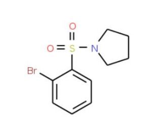 1-(2-Bromophenylsulfonyl)pyrrolidine (CAS 929000-58-8) - chemical structure image