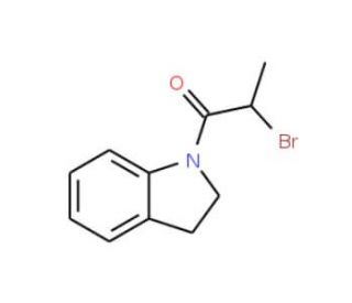 1-(2-Bromopropanoyl)indoline - chemical structure image