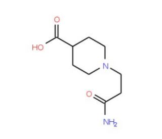 1-(2-Carbamoyl-ethyl)-piperidine-4-carboxylic acid - chemical structure image