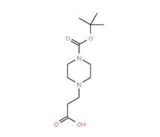 1-(2-Carboxyethyl)piperazine, N4-BOC protected (CAS 242459-97-8) - chemical structure image