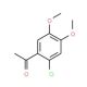 1-(2-chloro-4,5-dimethoxyphenyl)ethanone - chemical structure image