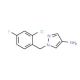 1-(2-Chloro-4-fluoro-benzyl)-1H-pyrazol-4-ylamine - chemical structure image