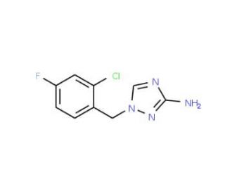 1-(2-chloro-4-fluorobenzyl)-1H-1,2,4-triazol-3-amine - chemical structure image