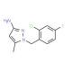 1-(2-Chloro-4-fluorobenzyl)-5-methyl-1H-pyrazol-3-amine - chemical structure image
