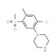 1-[2-Chloro-4-methyl-5-(methylsulfonyl)phenyl] piperazine (CAS 849035-65-0) - chemical structure image