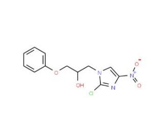 1-(2-Chloro-4-nitro-1H-imidazol-1-yl)-3-phenoxypropan-2-ol - chemical structure image