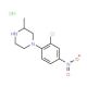 1-(2-Chloro-4-nitrophenyl)-3-methylpiperazinehydrochloride - chemical structure image