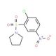 1-(2-Chloro-5-nitro-benzenesulfonyl)-pyrrolidine - chemical structure image
