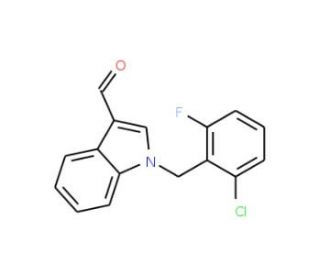 1-(2-Chloro-6-fluorobenzyl)-1H-indole-3-carbaldehyde - chemical structure image