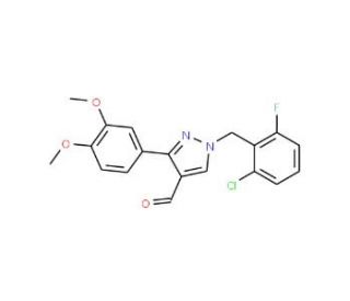 1-(2-Chloro-6-fluorobenzyl)-3-(3,4-dimethoxy-phenyl-1H-pyrazole-4-carbaldehyde - chemical structure image