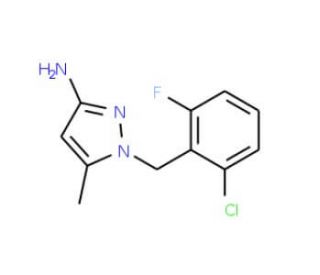 1-(2-Chloro-6-fluorobenzyl)-5-methyl-1H-pyrazol-3-amine (CAS 925200-31-3) - chemical structure image