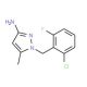 1-(2-Chloro-6-fluorobenzyl)-5-methyl-1H-pyrazol-3-amine (CAS 925200-31-3) - chemical structure image