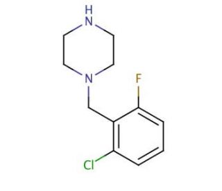 1-(2-Chloro-6-fluorobenzyl)piperazine (CAS 215655-20-2) - chemical structure image