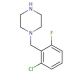 1-(2-Chloro-6-fluorobenzyl)piperazine (CAS 215655-20-2) - chemical structure image