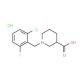 1-(2-Chloro-6-fluorobenzyl)piperidine-3-carboxylic acid hydrochloride - chemical structure image