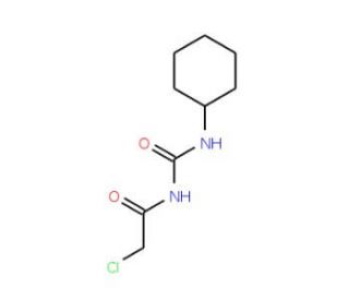 1-(2-Chloro-acetyl)-3-cyclohexyl-urea (CAS 16467-50-8) - chemical structure image