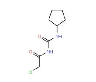 1-(2-Chloro-acetyl)-3-cyclopentyl-urea - chemical structure image