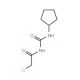 1-(2-Chloro-acetyl)-3-cyclopentyl-urea - chemical structure image