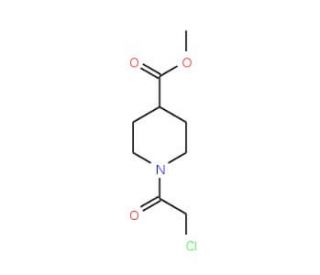 1-(2-Chloro-acetyl)-piperidine-4-carboxylic acidmethyl ester (CAS 730949-63-0) - chemical structure image