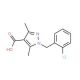 1-(2-Chloro-benzyl)-3,5-dimethyl-1H-pyrazole-4-carboxylic acid - chemical structure image