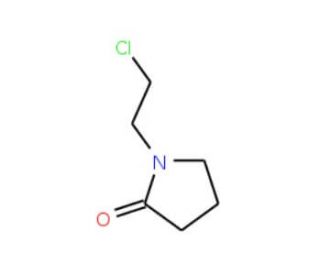1-(2-Chloro-ethyl)-pyrrolidin-2-one (CAS 51333-90-5) - chemical structure image