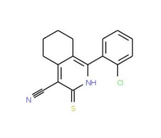1-(2-Chloro-phenyl)-3-mercapto-5,6,7,8-tetrahydro-isoquinoline-4-carbonitrile - chemical structure image