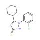 1-(2-Chloro-phenyl)-5-cyclohexyl-1H-[1,2,4]triazole-3-thiol - chemical structure image