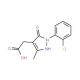 [1-(2-Chloro-phenyl)-5-hydroxy-3-methyl-1H-pyrazol-4-yl]-acetic acid - chemical structure image