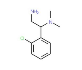1-(2-Chloro-phenyl)-N*1*,N*1*-dimethyl-ethane-1,2-diamine (CAS 791601-04-2) - chemical structure image