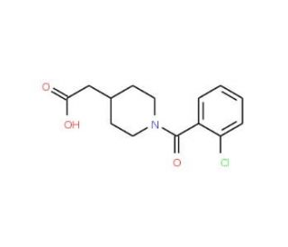 [1-(2-Chlorobenzoyl)piperidin-4-yl]acetic acid - chemical structure image