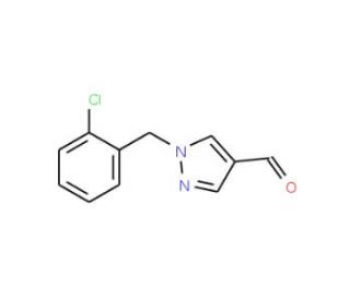 1-(2-chlorobenzyl)-1H-pyrazole-4-carbaldehyde - chemical structure image