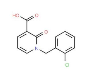 1-(2-Chlorobenzyl)-2-oxo-1,2-dihydropyridine-3-carboxylic acid (CAS 66158-19-8) - chemical structure image