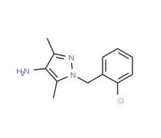 1-(2-Chlorobenzyl)-3,5-dimethyl-1H-pyrazol-4-amine - chemical structure image