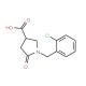 1-(2-chlorobenzyl)-5-oxopyrrolidine-3-carboxylic acid (CAS 175205-45-5) - chemical structure image