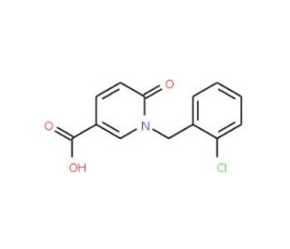 1-(2-chlorobenzyl)-6-oxo-1,6-dihydropyridine-3-carboxylic acid (CAS 4399-77-3) - chemical structure image