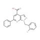 1-(2-chlorobenzyl)-6-phenyl-1H-pyrazolo[3,4-b]pyridine-4-carboxylic acid - chemical structure image