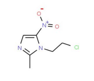 1-(2-chloroethyl)-2-methyl-5-nitro-1H-imidazole (CAS 13182-81-5) - chemical structure image