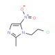 1-(2-chloroethyl)-2-methyl-5-nitro-1H-imidazole (CAS 13182-81-5) - chemical structure image
