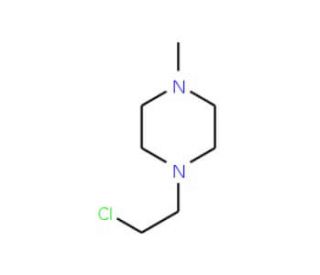 1-(2-Chloroethyl)-4-methylpiperazine hydrochloride (CAS 5753-26-4) - chemical structure image