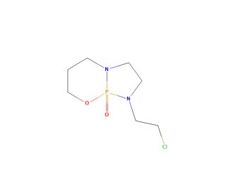 1-(2-Chloroethyl)tetrahydro-1H,5H-[1,3,2]diazaphospholo[2,1-b][1,3,2]oxazaphosphorine 9-Oxide (CAS 64724-10-3) - chemical str