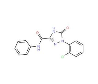 1-(2-Chlorophenyl)-2,5-dihydro-5-oxo-1H-1,2,4-triazole-3-carboxylic acid phenylamide - chemical structure image