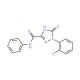 1-(2-Chlorophenyl)-2,5-dihydro-5-oxo-1H-1,2,4-triazole-3-carboxylic acid phenylamide - chemical structure image